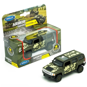 Машинка инерционная Welly 43629 Велли Модель машины 1:34-39 Hummer H3