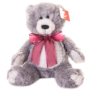 Мягкая игрушка "Медведь" серый Aurora 15-328 20 см