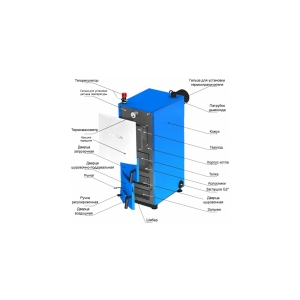 Твердотопливный котел Zota MIX 40 КВт