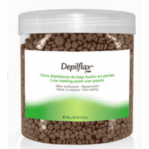 Depilflax, Воск горячий в гранулах Шоколад EXTRA для очень сухой кожи, 600 гр