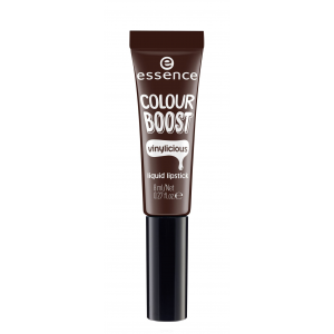 Essence, Жидкая губная помада Colour Boost Vinylicious Liquid Lipstick, 8 мл (6 тонов) №10, шоколадный