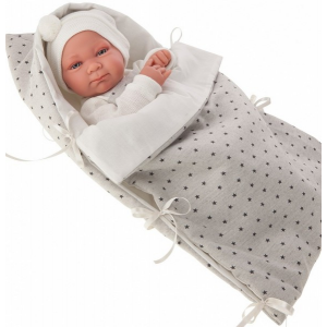 Munecas Antonio Juan Кукла-младенец Габриэль в белом 42 см