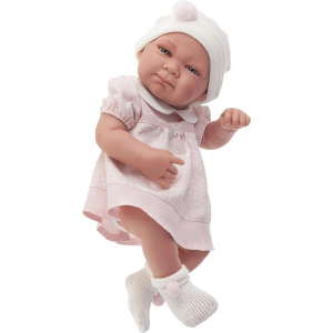 Munecas Antonio Juan Кукла-младенец Оливия в розовом 42 см