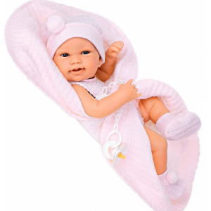 Munecas Antonio Juan Кукла-младенец Лана в розовом 42 см