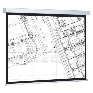 Экран Cactus 124.5x221см Wallscreen CS-PSW-124X221 настенно-потолочный рулонный белый