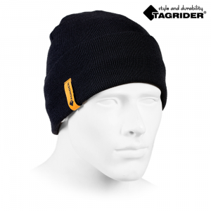 Шапка Экспедиция Tagrider вязаная на флисе черная