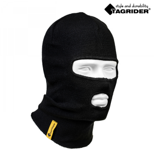 Шапка-маска Экспедиция Tagrider 2 отверстия вязанная черная