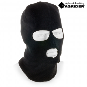 Шапка-маска Экспедиция Tagrider 3 отверстия вязанная черная