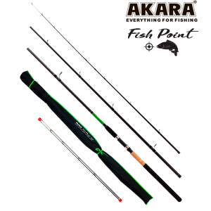 Удилище штекерное угольное фидерное Akara L17033 Fish Point TX-20