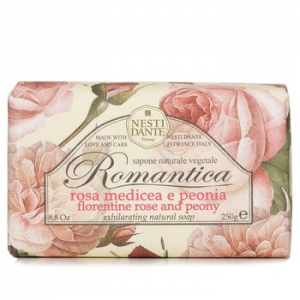 Nesti Dante Romantica Exhilarating Натуральное Мыло - Флорентийская Роза и Пион 250g/8.8oz