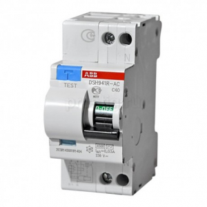 Выключатель автоматический дифференциального тока ABB DSH941R 2п (1P+N) C 10 А 30 mA тип AC 4,5 кА