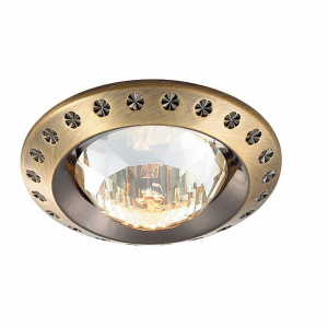 Светильник встраиваемый Novotech Glam 369645 NT12 233 бронза GX5.3 50W 12V