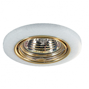 Светильник встраиваемый поворотный Novotech Stone 369278 NT09 228 золото/белый GX5.3 50W 12V