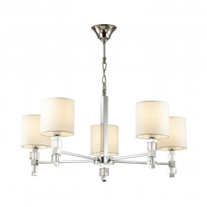 Люстра подвесная Odeon Light Pavia 4113/5 хром/белый E14 5х40W