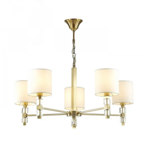 Люстра подвесная Odeon Light Pavia 4112/5 бронзовый/белый E14 5х40W