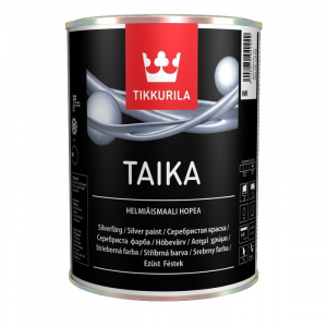 Краска перламутровая Tikkurila Taika полуглянцевая база HM серебро