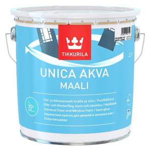 Краска для окон и дверей Tikkurila Unica Akva Maali основа