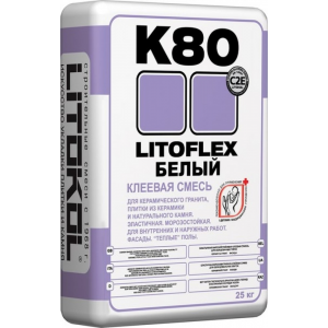 Litokol Litoflex K80 Белый, 25 кг, Клей для плитки
