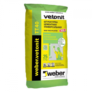 Штукатурка цементная универсальная Weber Vetonit 25 кг