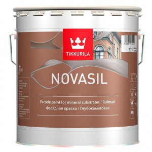 Краска фасадная Tikkurila Novasil база MRC глубокоматовая 2.7 л