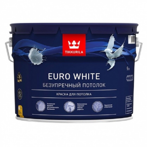 Краска tikkurila euro white для потолков