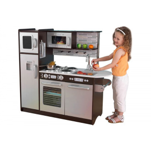 Деревянная кухня для мальчиков и девочек KidKraft Эспрессо Uptown Espresso Kitchen