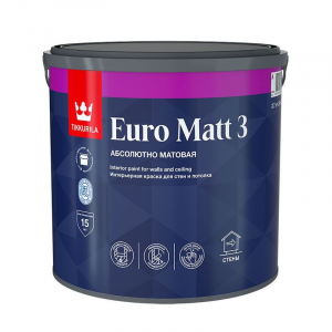 Краска Tikkurila Euro Matt 3 для гостиных и спален база