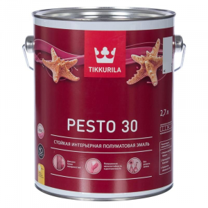 Эмаль без резкого запаха Tikkurila Pesto 30 база А