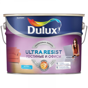 Краска Dulux Ultra Resist для гостиных и офисов база BW