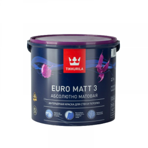 Краска Tikkurila Euro Matt 3 для гостиных и спален