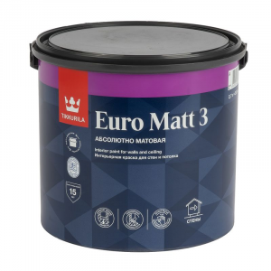 Краска Tikkurila Euro Matt 3 для гостиных и спален