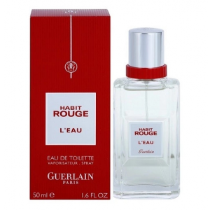  Guerlain Habit Rouge L Eau - Туалетная вода 50 мл с доставкой – оригинальный парфюм Герлен Абит Руж Ле