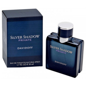  Davidoff Silver Shadow Private - Туалетная вода 50 мл с доставкой – оригинальный парфюм Давыдов Сильвер Шедоу Приват