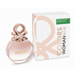  Benetton Colors Woman Rose - Туалетная вода 50 мл с доставкой – оригинальный парфюм Бенеттон Цвета Женщина Роза