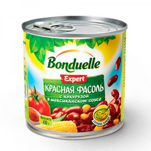 Красная фасоль BONDUELLE с кукурузой в мексиканском соусе