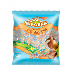 Конфеты коровка 250г 30% молока РотФронт Рот фронт