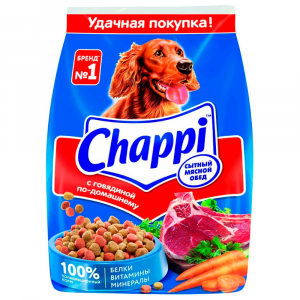 Сухой корм Chappi для собак говядина