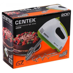 Миксер Centek CT-1111 170 вт салатовый CENTEK