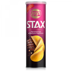 Чипсы Lays Stax Ребрышки барбекю