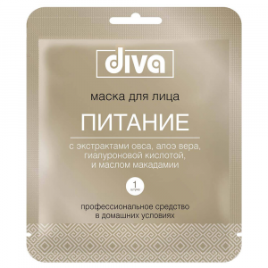 Маска для лица Diva тканевая питание