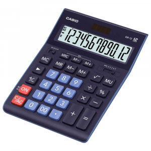 Калькулятор Casio 12-разрядный синий 242х166х42мм gr-12-bu-w-ep
