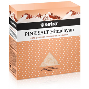 Соль сетра 500 г гималайская розовая крупная SETRA