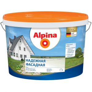 Надежная фасадная атмосферостойкая краска ALPINA