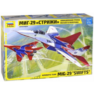 Сборная модель Самолет МиГ-29 авиагруппа Стрижи Звезда