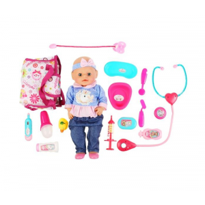 Интерактивная кукла с аксессуарами Карапуз 40 см