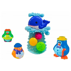 ABtoys Игрушки для ванной Веселое купание в наборе с аксессуарами (5 предметов)