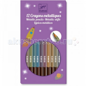 Карандаши цветные, 12 штук, Djeco