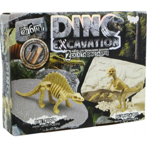 Набор для раскопок Dino Excavation Диметродон и Дилофозавр Данко Тойс/Danko Toys