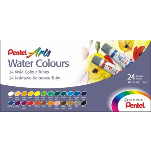 Акварель Pentel "Water Colours", 24 цвета