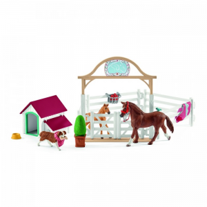 Schleich Лошади для гостей Ханны с собакой Руби серия Horse